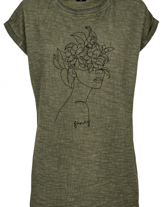 Тениска Ladies One Line Fruit Tee olive XS