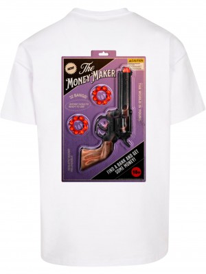 Тениска Money Maker Oversize Tee white XXL