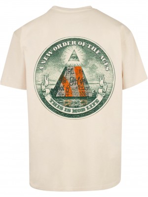 Тениска New Order Oversize Tee sand XXL