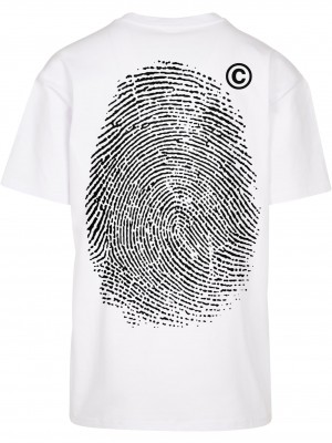 Тениска Fingerprint Oversize Tee white XXL