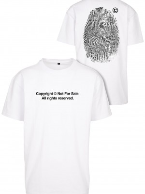 Тениска Fingerprint Oversize Tee white XXL