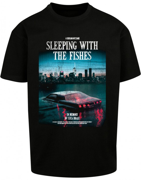 Тениска Sicilian Message Oversize Tee black M