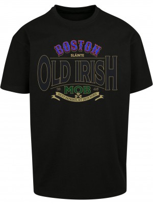 Тениска Old Irish Mob Oversize Tee black XXL