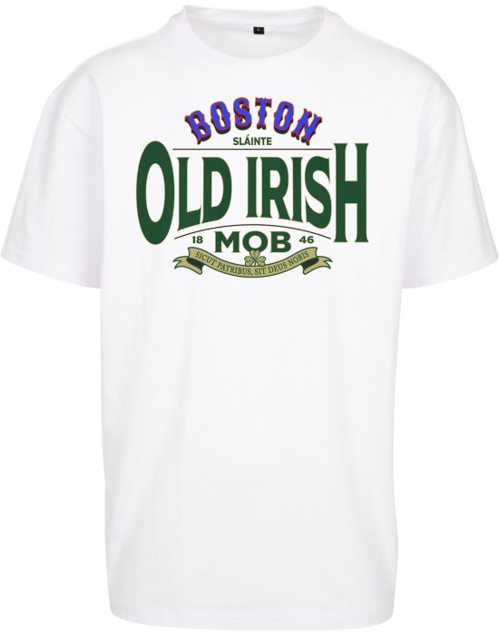 Тениска Old Irish Mob Oversize Tee white XXL