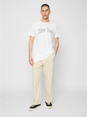 Тениска New York Wording Tee white XL