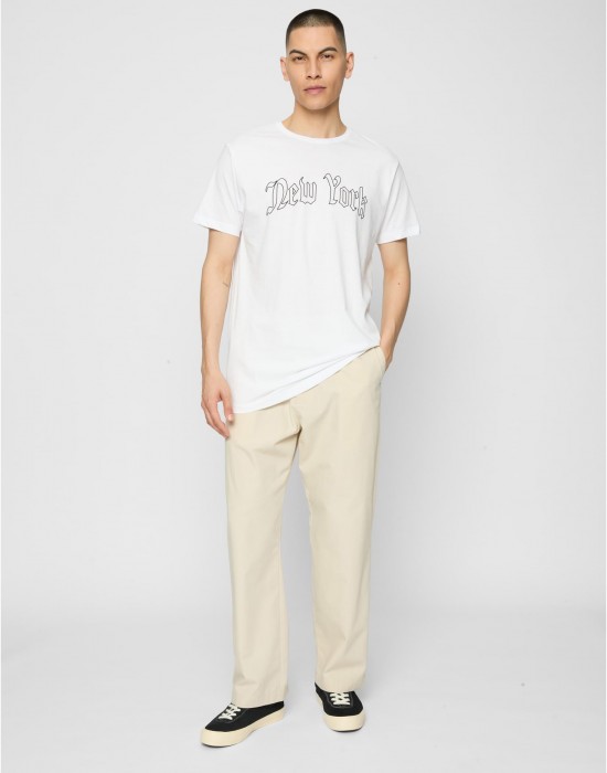 Тениска New York Wording Tee white XL