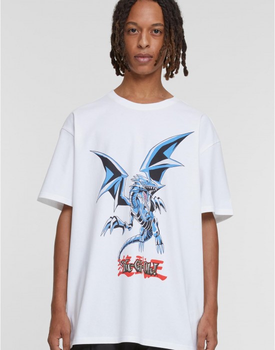 Тениска Yu-Ghi-Oh Blue Eyes White Dragon Heavy Oversize Tee white XXL