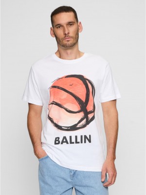 Тениска Ball Tee white XXL