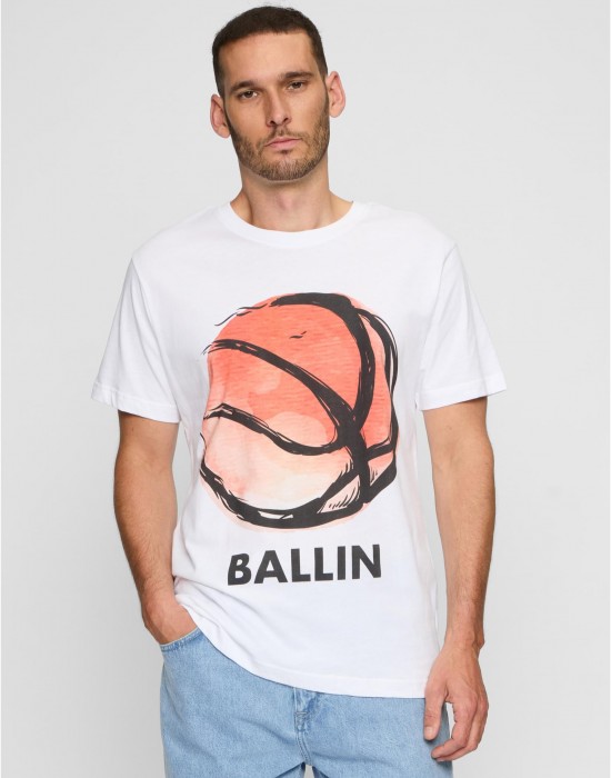 Тениска Ball Tee white XXL