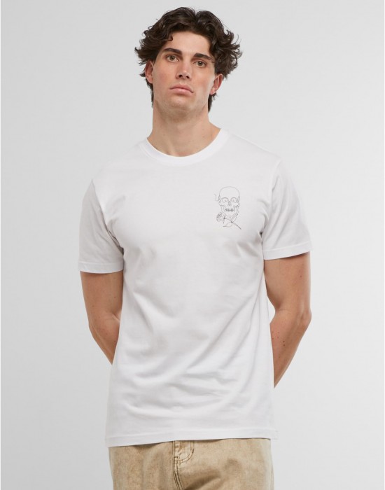 Тениска Skull One Line Tee white XXL Тениска Skull One Line Tee white XXL