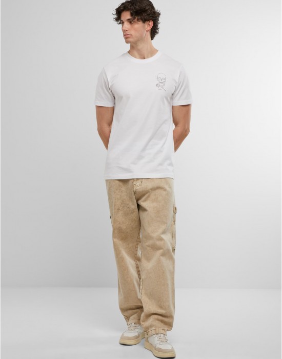 Тениска Skull One Line Tee white XXL Тениска Skull One Line Tee white XXL