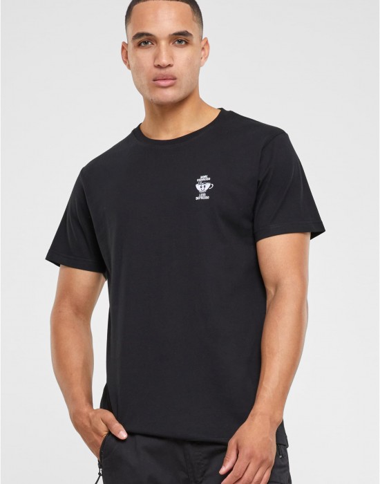 Тениска More Espresso Less Depresso Tee EMB black 5XL Тениска More Espresso Less Depresso Tee EMB black 5XL