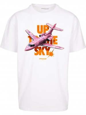 Тениска Up to the Sky Oversize Tee white XXL Тениска Up to the Sky Oversize Tee white XXL