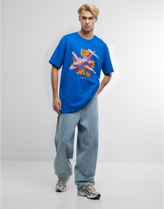 Тениска Up to the Sky Oversize Tee cobalt blue XXL Тениска Up to the Sky Oversize Tee cobalt blue XXL