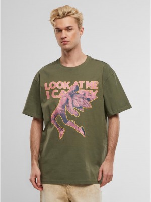 Тениска Look Oversize Tee olive XXL Тениска Look Oversize Tee olive XXL