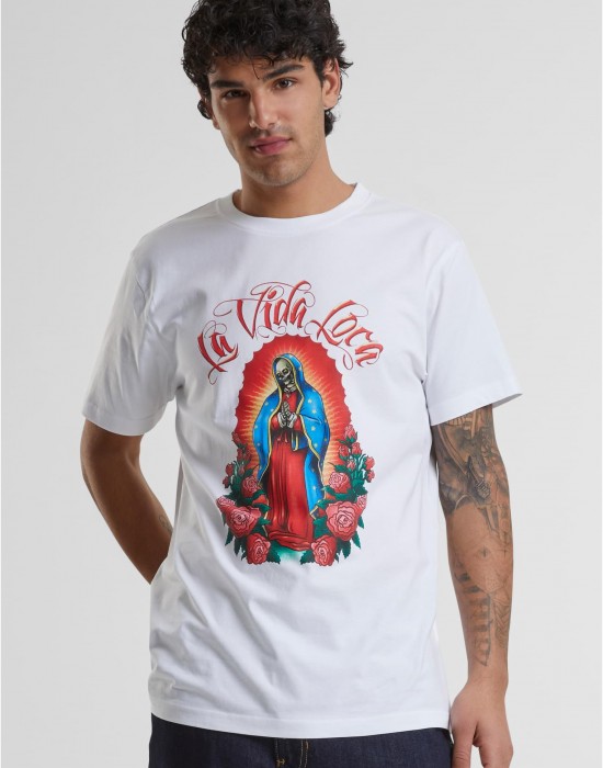 Тениска La Vida Loca Mary Tee white XXL