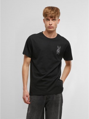 Тениска Peace Sign Tee EMB black XXL Тениска Peace Sign Tee EMB black XXL