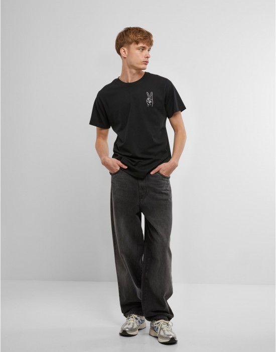 Тениска Peace Sign Tee EMB black XXL