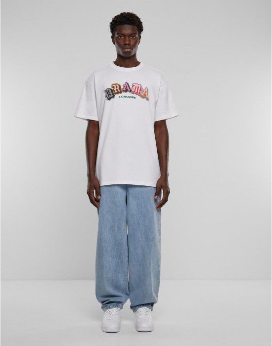 Тениска Drama I choose Heavy Oversize Tee white XXL