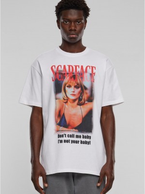 Тениска Scarface Don't call me baby Heavy Oversize Tee white XXL Тениска Scarface Don't call me baby Heavy Oversize Tee white XXL