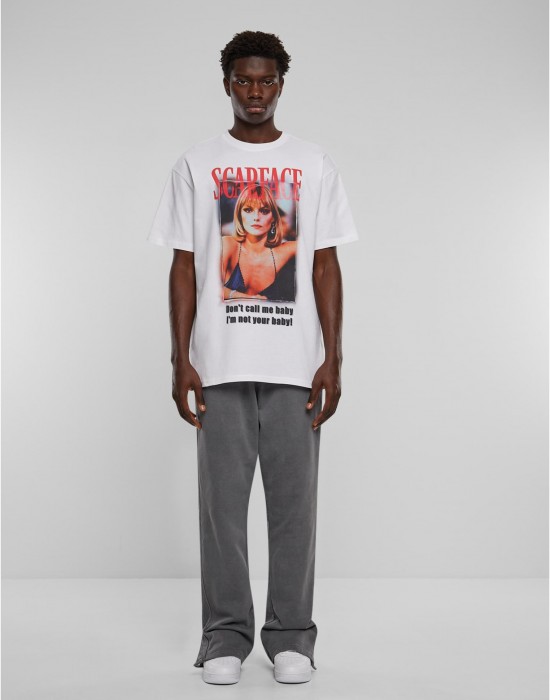 Тениска Scarface Don't call me baby Heavy Oversize Tee white XXL
