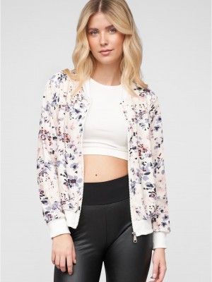 Дамско Бомбър ЯкеCloud 5ive Blouson Bomber Jacket off white XS Дамско Бомбър ЯкеCloud 5ive Blouson Bomber Jacket off white XS