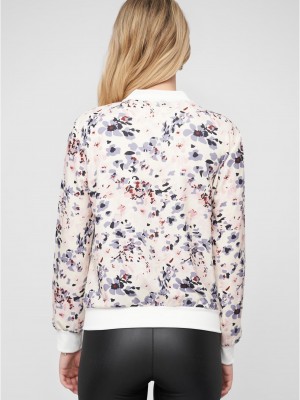 Дамско Бомбър ЯкеCloud 5ive Blouson Bomber Jacket off white XS Дамско Бомбър ЯкеCloud 5ive Blouson Bomber Jacket off white XS