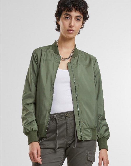Дамско Бомбър ЯкеBrandit Women Jula Bomberjacket olive XS