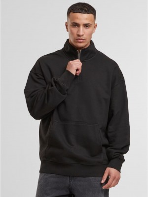 Мъжка Блуза с Цип DEF Zipper Crewneck jet black washed XL Мъжка Блуза с Цип DEF Zipper Crewneck jet black washed XL