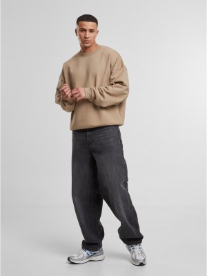 Мъжки Пуловер DEF Basic Crewneck Pullover greige XL Мъжки Пуловер DEF Basic Crewneck Pullover greige XL