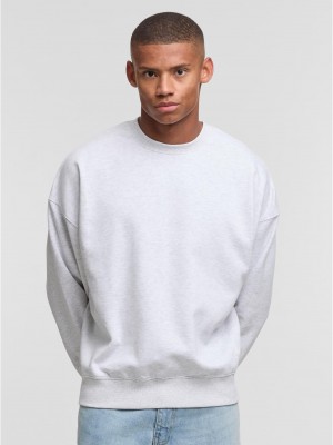 Мъжки Пуловер DEF CREW Oversize Pullover greymelange XXL Мъжки Пуловер DEF CREW Oversize Pullover greymelange XXL