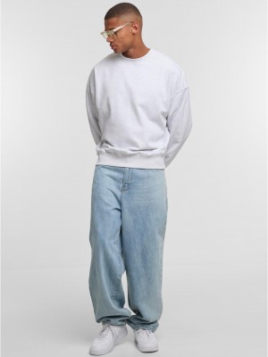 Мъжки Пуловер DEF CREW Oversize Pullover greymelange XXL Мъжки Пуловер DEF CREW Oversize Pullover greymelange XXL