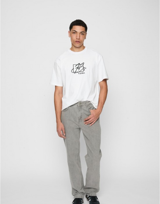 Мъжки Дънки DEF Kant Straight Fit Denim grey washed 38