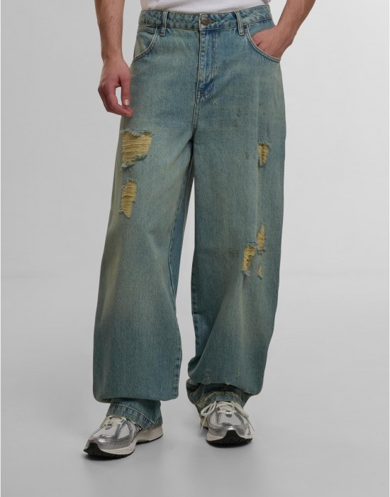 Дънки DEF Loose Fit Jeans vintage blue destroyed 38