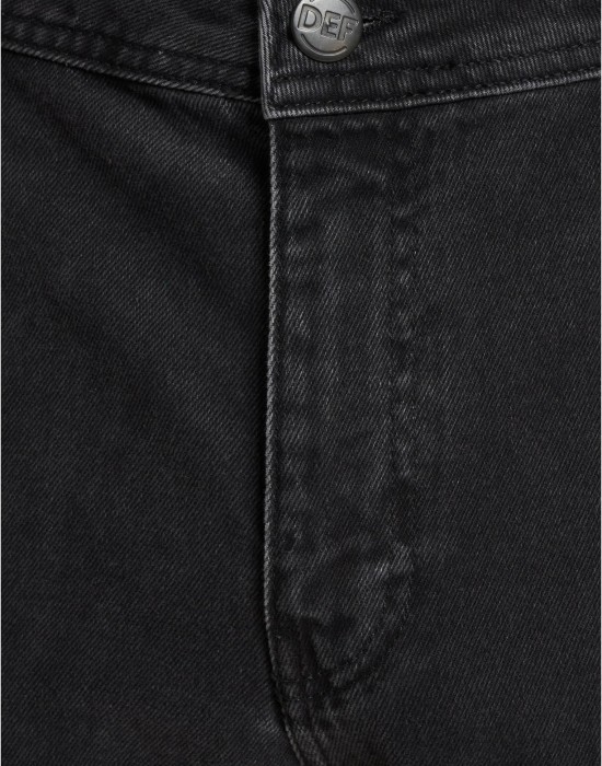Дънки DEF Slim Fit Jeans black washed destroyed 38