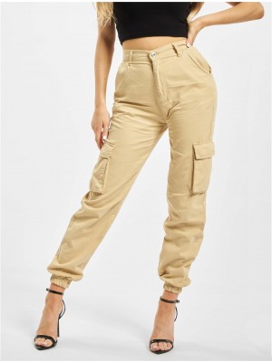 Дамски Карго Панталони DEF Ruby Cargopants beige XS