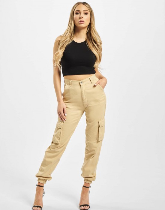 Дамски Карго Панталони DEF Ruby Cargopants beige XS
