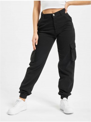 Дамски Карго Панталони DEF Ruby Cargopants black XS