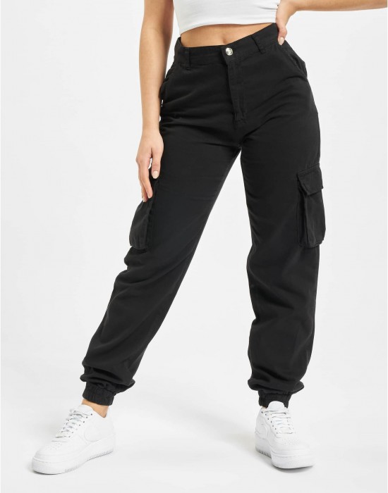 Дамски Карго Панталони DEF Ruby Cargopants black XS