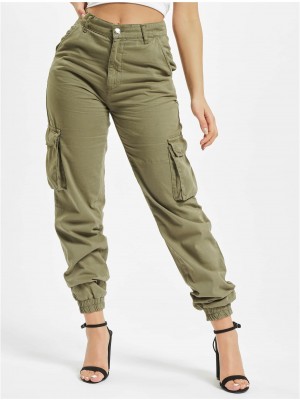 Дамски Карго Панталони DEF Ruby Cargopants olive XS