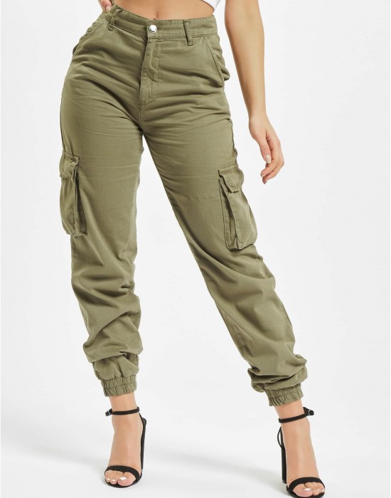 Дамски Карго Панталони DEF Ruby Cargopants olive XS