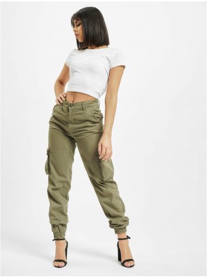 Дамски Карго Панталони DEF Ruby Cargopants olive XS