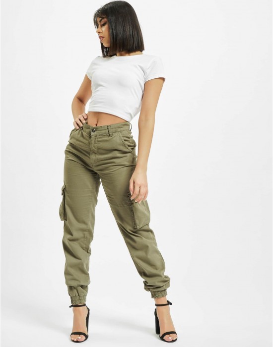 Дамски Карго Панталони DEF Ruby Cargopants olive XS