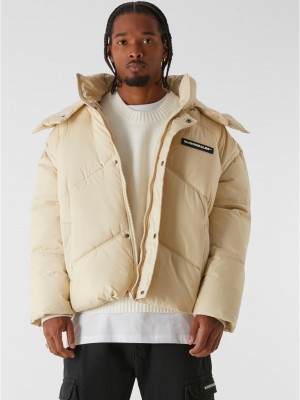 Мъжко Пухено Яке MJG ZIP-OFF PUFFER JACKET castle wall XXL