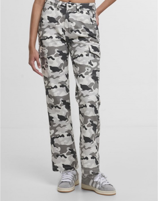 Дънки DEF Straight Fit Jeans black camo XS