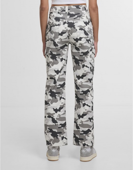 Дънки DEF Straight Fit Jeans black camo XS