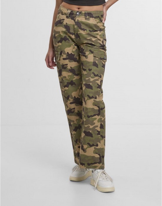Дънки DEF Straight Fit Jeans green camo XS