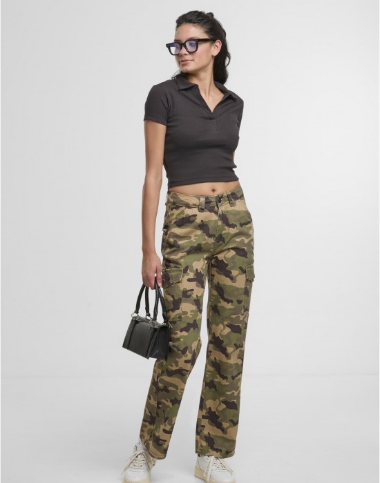 Дънки DEF Straight Fit Jeans green camo XS