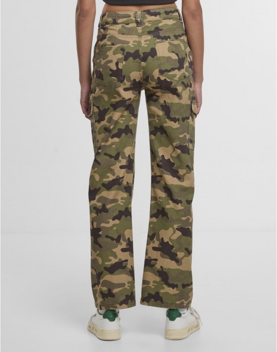 Дънки DEF Straight Fit Jeans green camo XS