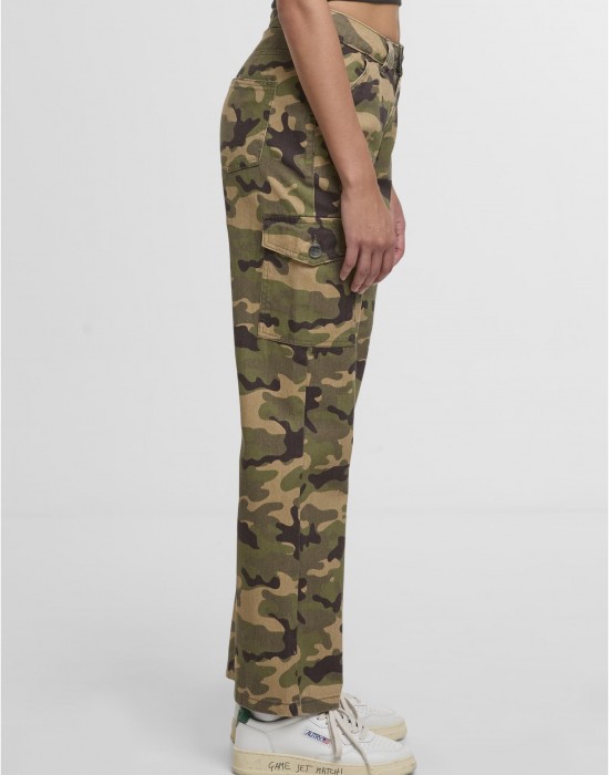 Дънки DEF Straight Fit Jeans green camo XS
